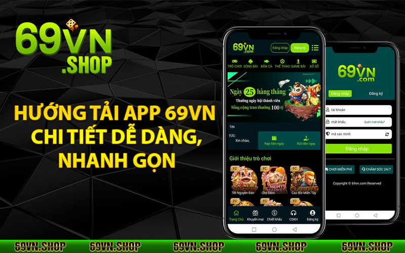 Hướng tải app 69Vn chi tiết dễ dàng, nhanh gọn